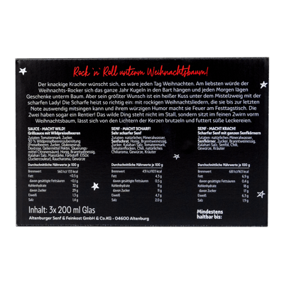 Geschenkset Weihnachten Wild Christmas Box (2x Senf + 1x Grillsauce)