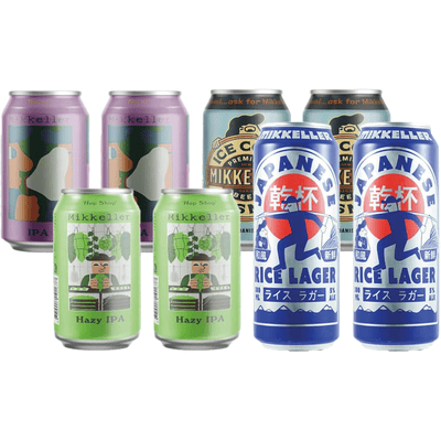 Mikkeller 8er Mix Paket Premium - verschiedene Dosen Craft Beer aus Dänemark