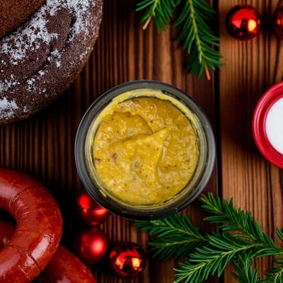 Altenburger Knackiger Weihnachtssenf "Macht Scharf"