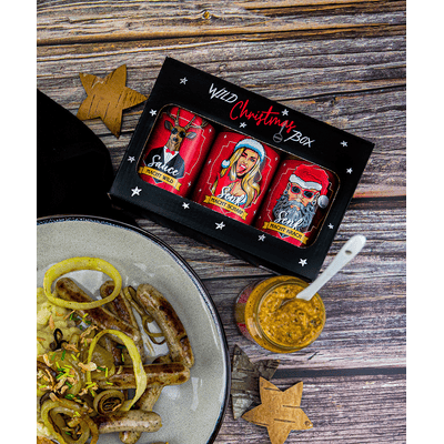 Geschenkset Weihnachten Wild Christmas Box (2x Senf + 1x Grillsauce)