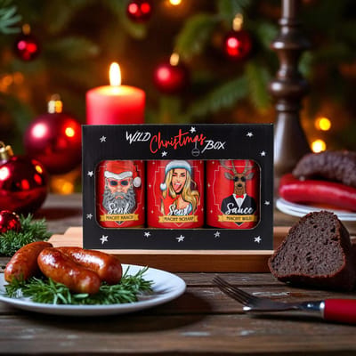 Geschenkset Weihnachten Wild Christmas Box (2x Senf + 1x Grillsauce)