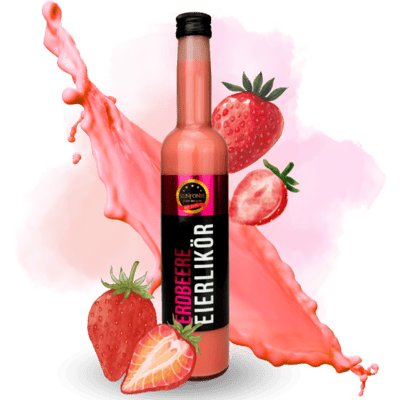 Strawberry eggnog