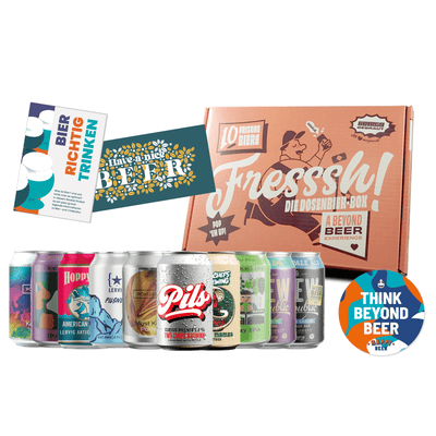 Craft Beer Mix Gift Box Europe (10x cans of different varieties from Scandinavia, Germany, Netherlands)