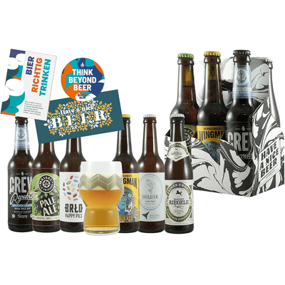 6er Träger Craft Beer (6x Bier + 1x Bierglas + 1x Geschenkkarte + 1x Booklet)