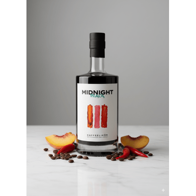 Midnight Peach - coffee liqueur