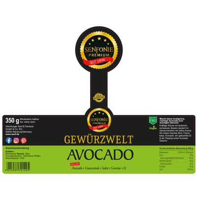 Avocado Gewürzmix XL Glas