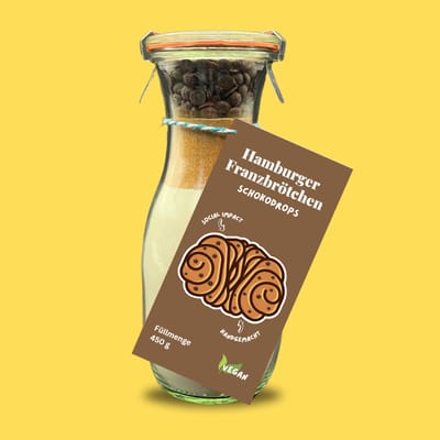Picknickliebe Hamburger Franzbrötchen Schokolinsen