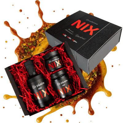 NIX Geschenkbox mit Senf, Grillsauce & Gewürzsalz