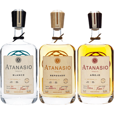 “Atanasio 103” Tequila Combo (1x Blanco + 1x Reposado  1x Añejo)