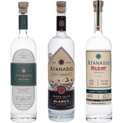 Atanasio "La Familia" Tequila Combo (2x Tequila Blanco + 1x Tequila Plata)