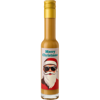 Deheck Spekulatius cream liqueur with Santa Claus retro motif