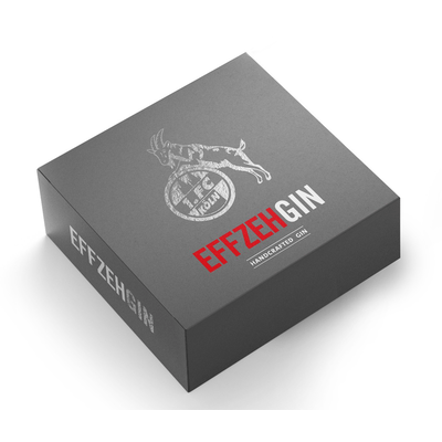 EFFZEH - 1. FC Köln Dry Gin gift set (1x gin + 2x gin glasses) - limited