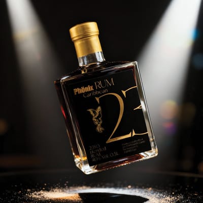 Phoenix Rum Caribbean 23YO - Black Design