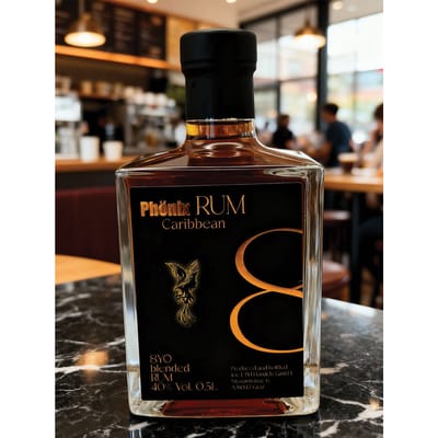 Phoenix Rum Caribbean 8YO - Black Design