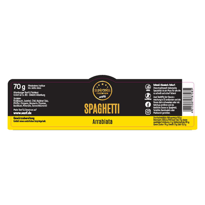Spaghetti Arrabiata Premium - Gewürzzubereitung