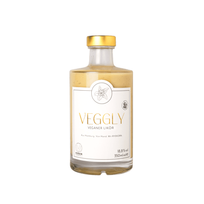 VEGGLY - Veganer Likör, GOLD-Edition, mit OATLY, handmade in Hamburg!