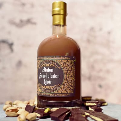 Dubai chocolate cream liqueur