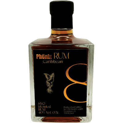 Phoenix Rum Caribbean 8YO - Black Design