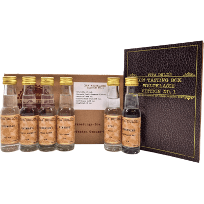 Gin Tasting Set | Geschenkset | Probierset: Weltklasse (6x Gin Minis) | Vita Dulcis