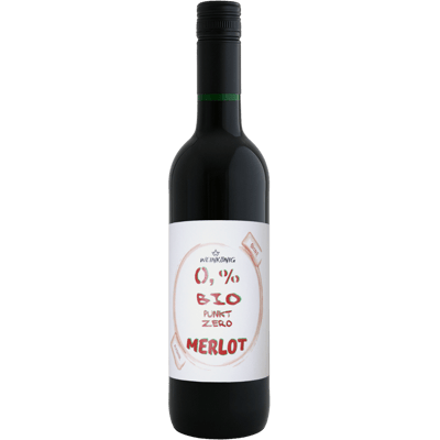 Weinkönig BIO Punkt Zero Merlot - alkoholfreie Rotwein-Alternative
