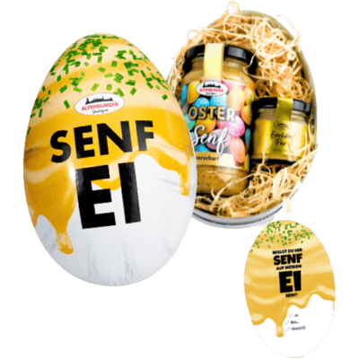 Mustard egg with Easter mustard (1x Easter mustard + 1x egg liqueur)