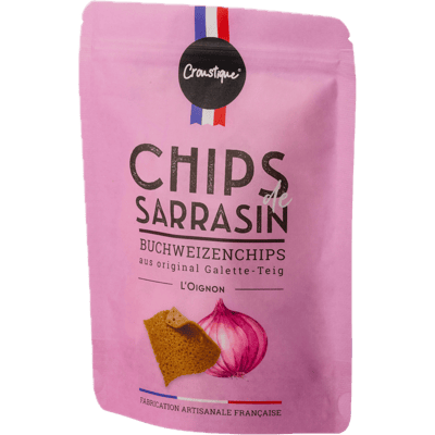 Chips de Sarrasin - L'Oignon - Buchweizen-Crêpe Chips mit Zwiebel
