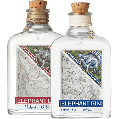 Elephant Gin Classic Duo (1x London Dry Gin + 1x Navy Strength Gin)