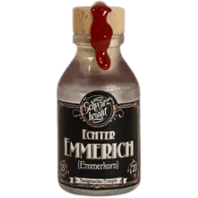 8x Schwarzbrannt Echter Emmerich - Bio Emmer-Spirituose