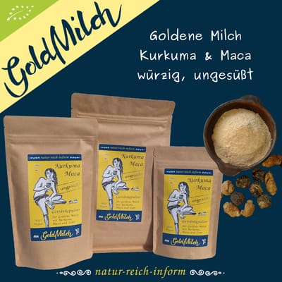 Turmeric-Maca GoldMilk unsweetened - Ayurvedic drink powder