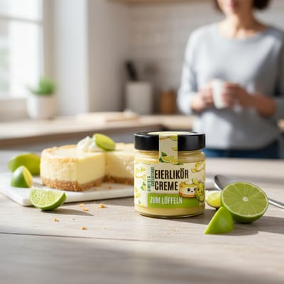 Altenburger eggnog cream for spooning lime cheesecake