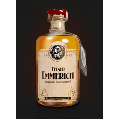 Schwarzbrannt Feiner Emmerich 500ml - Bio Emmer-Spirituose
