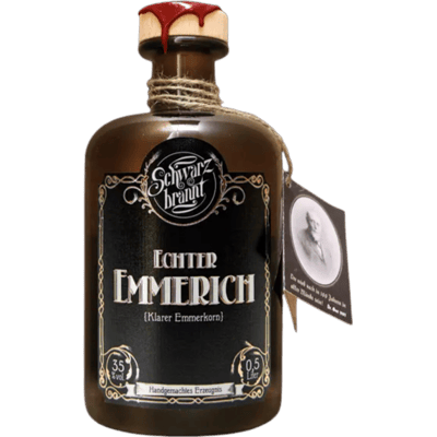 Schwarzbrannt Echter Emmerich 500ml - Bio Emmer-Spirituose