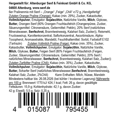Altenburger Senfsationelle Pralinen