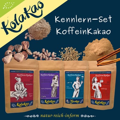 natur-reich-inform Kennenlernpaket Bio KoffeinKakao (4x koffein- und kakaohaltiges Getränkepulver)