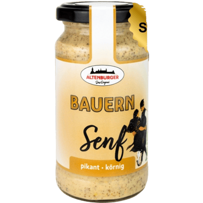 Altenburger Kiste gift box (1x farmer's mustard + 1x barbecue sauce + 1x Skat mustard)