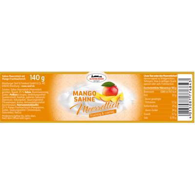 Altenburger Mango Sahne Meerrettich