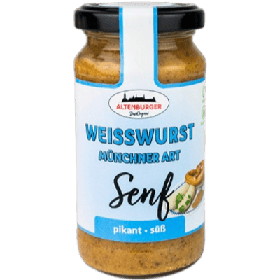 Munich-style veal sausage Mustard