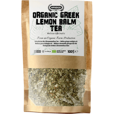 APSOGO organic lemon balm tea from Greece