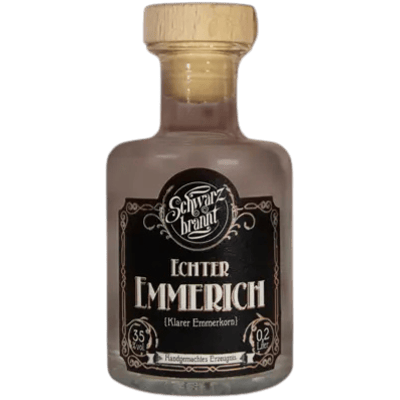 Schwarzbrannt Echter Emmerich 200ml - Bio Emmer-Spirituose