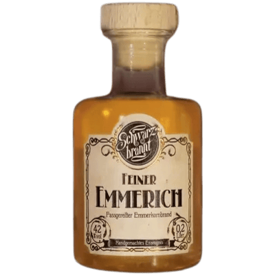 Schwarzbrannt Feiner Emmerich 200ml - Bio Emmer-Spirituose