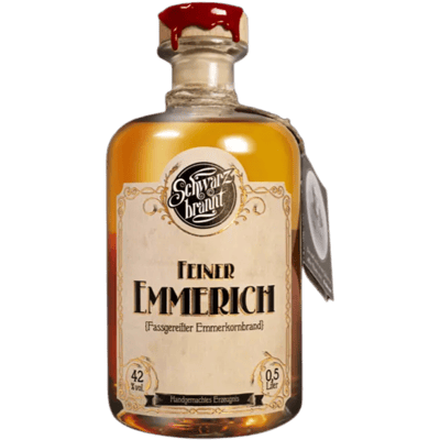 Schwarzbrannt Feiner Emmerich 500ml - Bio Emmer-Spirituose