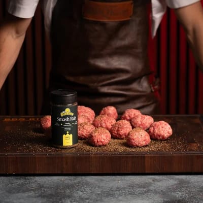 Mr.Dobelina Smash Rub per hamburger con BBQ King 230g - Gewürzmix