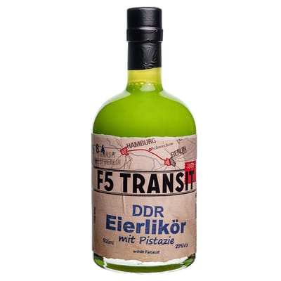 DDR Eierlikör PISTAZIE 0.5l (20%Vol) No. 5584 Schwechower F5-Transit