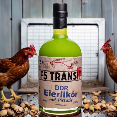 DDR Eierlikör PISTAZIE 0.5l (20%Vol) No. 5584 Schwechower F5-Transit 4
