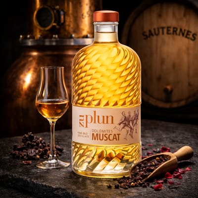 About Plun Grappa Moscato Old