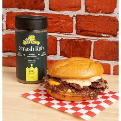 Mr.Dobelina Smash Rub per hamburger con BBQ King 230g - Gewürzmix