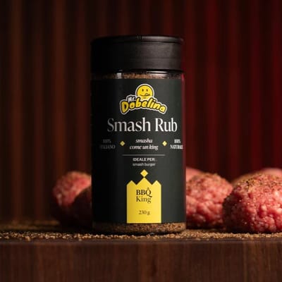 Mr.Dobelina Smash Rub per hamburger con BBQ King 230g - Gewürzmix