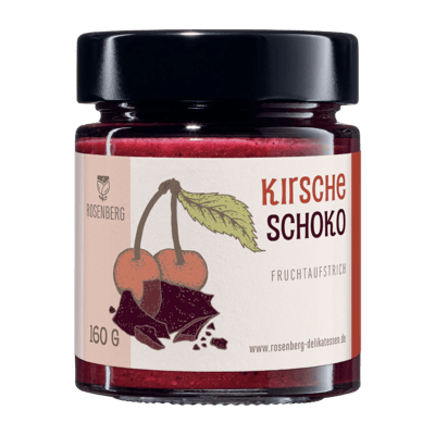 Cherry chocolate organic fruit spread