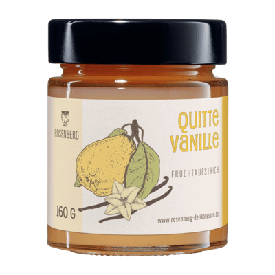 Quince vanilla organic fruit spread