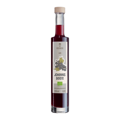 Organic blackcurrant liqueur